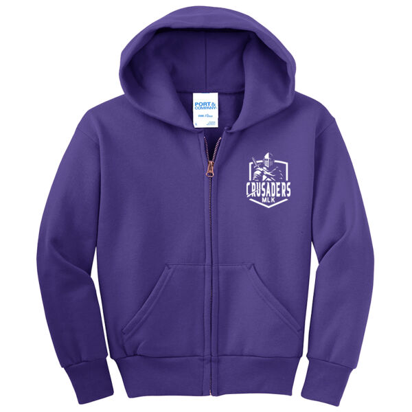 MLK Crusaders Youth Full Zip Hoodie Thumbnail